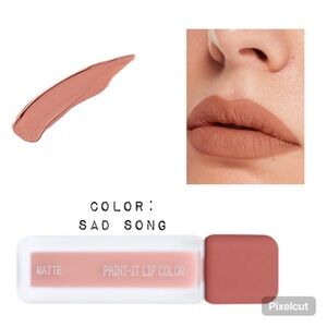 ABOUT-FACE Paint-It Matte Lip Color Liquid Lipstick-Sad Song NEW IN BOX